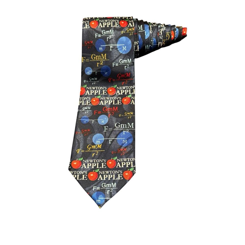 Steve Harris Sir Issac Newton's Law of Gravity Gravitation Science Necktie